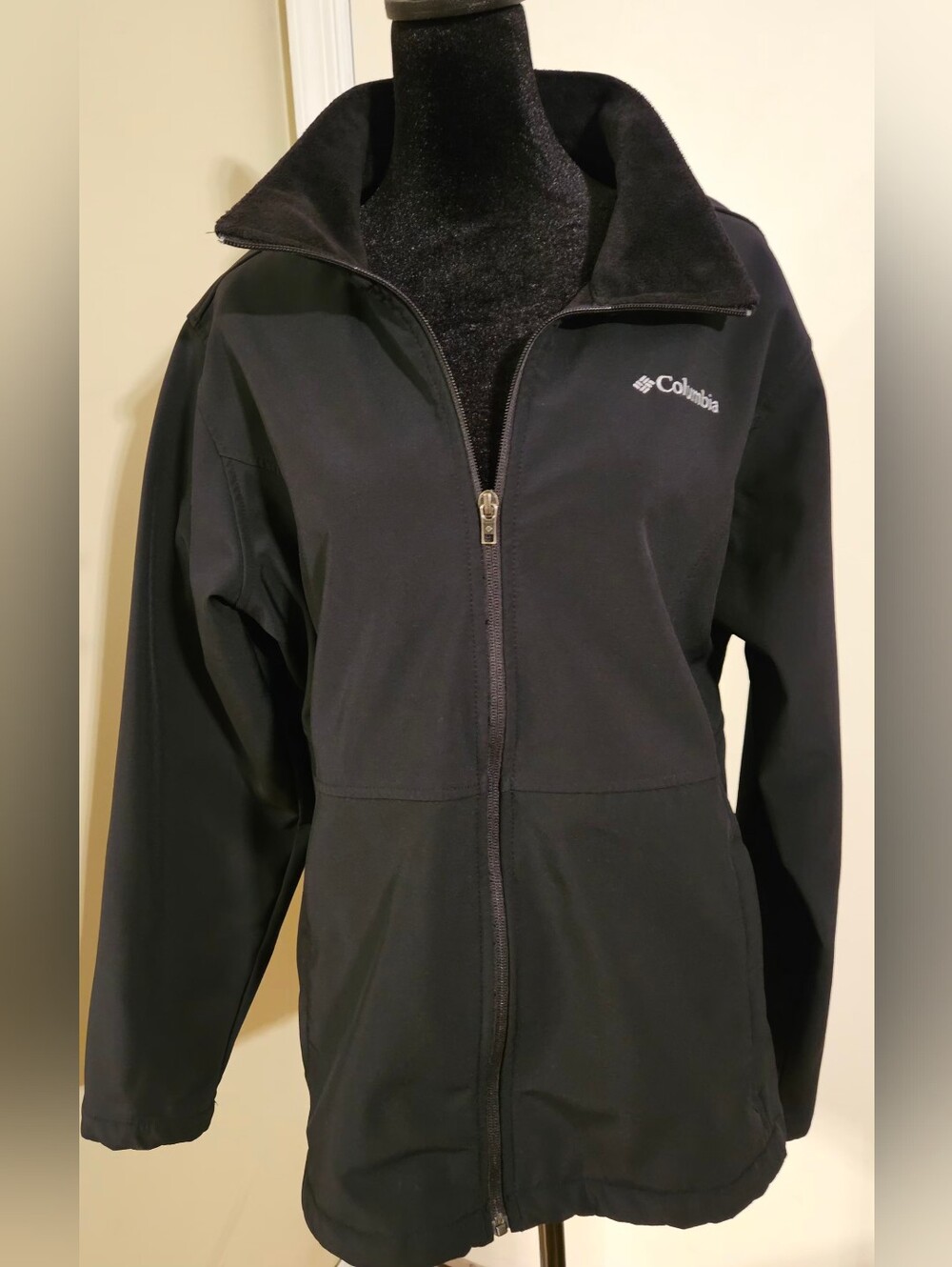 Womens Columbia Kruser Ridge II Fleece Lined Softshell Jacket Black XL
